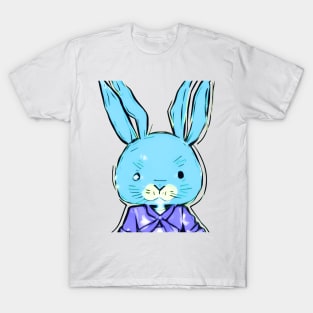 Jitters the Hyper Anime Easter Bunny (MD23ETR031b) T-Shirt